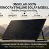 ONSOLAR 500W Monocrystalline Solar Module