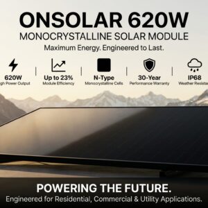 ONSOLAR 620W Monocrystalline Solar Module